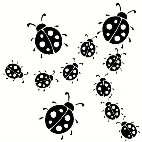 Ladybug Silhouette Clip Art