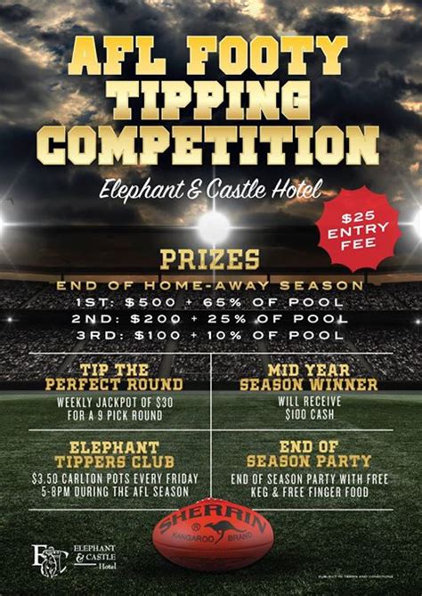 Footy tipping template traveleesi com. Events | Elephant and Castle