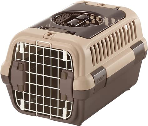 Richell Double Door Pet Carrier Small Travel Carrier For