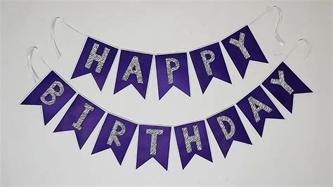DIY Birthday Banner Birthday Decoration Ideas At Home Party Decorations
