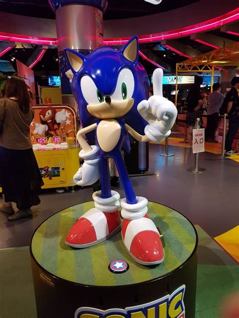 Life Sized Sonic At Joypolis Tokyo Sonicthehedgehog
