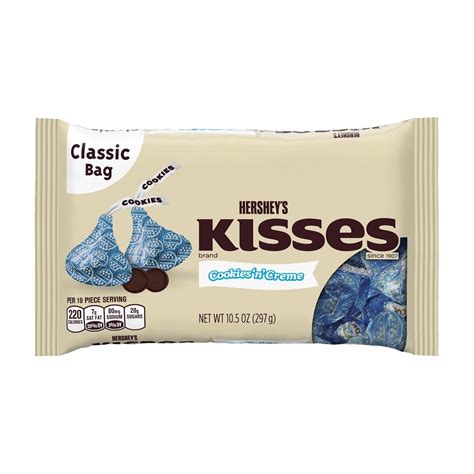 Hersheys Kisses Cookies N Creme 105oz