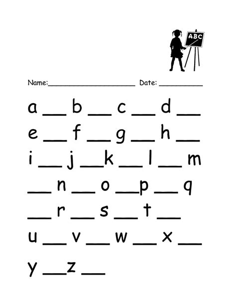 Writing Lowercase Letters Worksheets