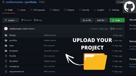 How To Upload Files Folders Projects On Github Upload Project Folder