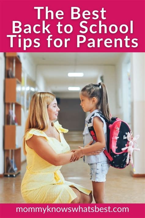 Best Back To School Tips For Parents Be Ready For The First Day