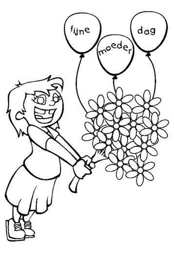 Kidsnfun 45 Kleurplaten van Moederdag