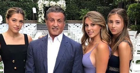 Sylvester Stallones Daughters Sophia Scarlet And Sistine Have Grown