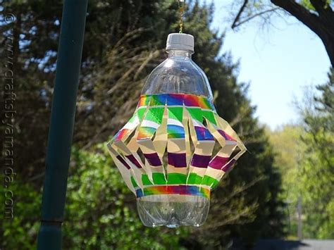 Recycled Plastic Bottle Wind Spinner Crafts By Amanda