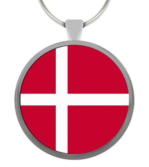 Flags of scandinavian countries into circle. Denmark Flag Circle Pendant #Shirts #Travelshirts