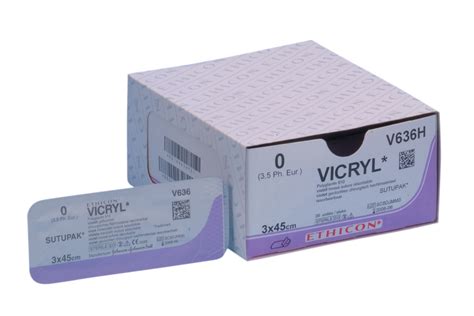 Vicryl Suture Usp 40 Wneedle Sh 70 Cm 36pk