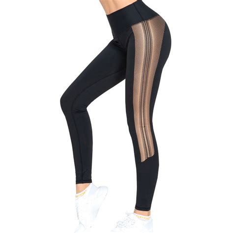 normov leggings women solid color mesh fitness legging push up pants workout leggins skinny