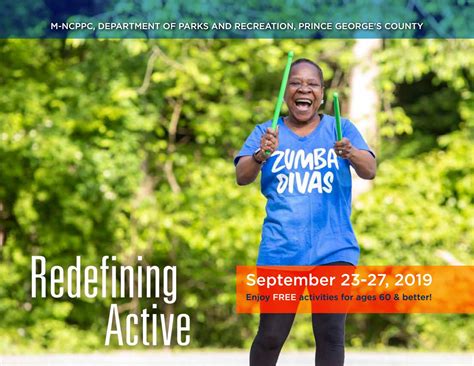 Redefining Active By M Ncppc Department Of Parks And Recreation Prince