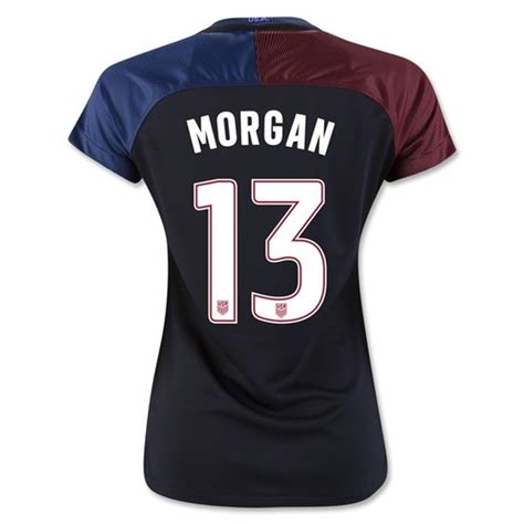 Shop official us women's national team gear! 2016/17 USA Away Alex Morgan Women's 3-Star Soccer Jersey ...