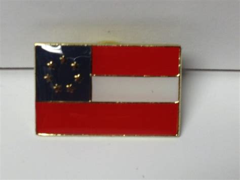 First Confederate Flag Lapel Hat Pin New Gettysburg Souvenirs And Ts