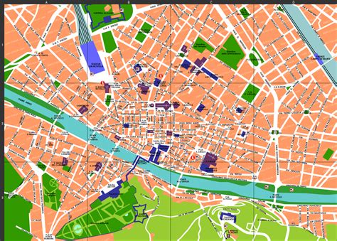 Florence Map Travel Guide Amoitaly