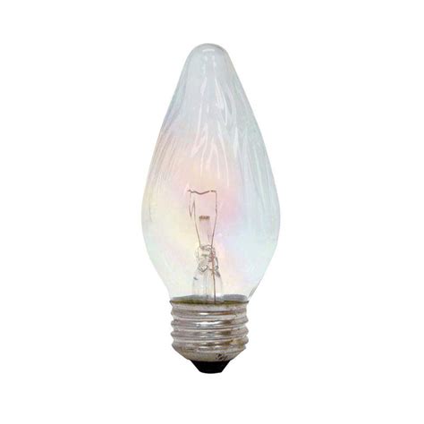 Ge 40 Watt Incandescent F15 Flame Tip Decorative Auradescent Light Bulb