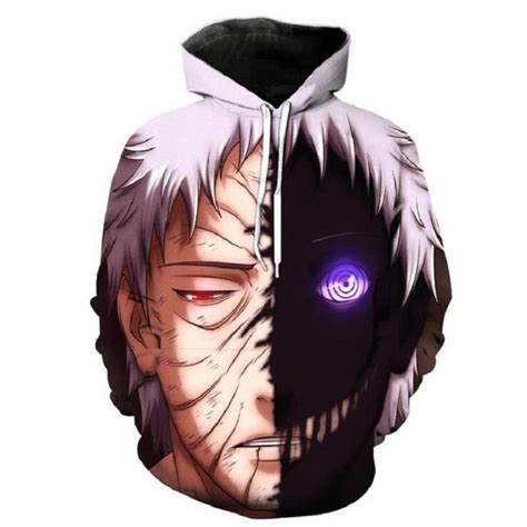 Naruto Uchiha Obito 3d Printed Hoodiezipper Hoodie