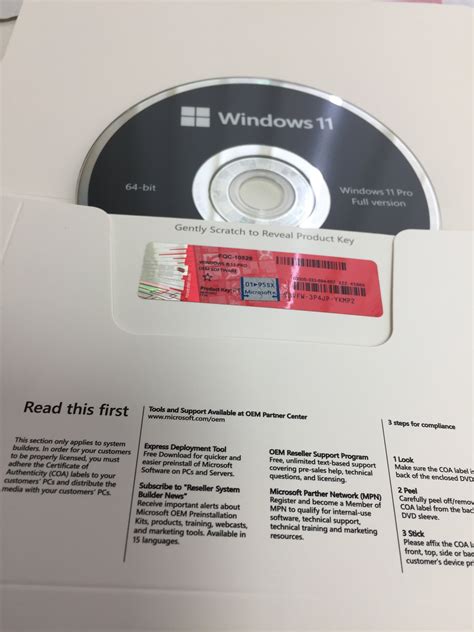 Windows 11 Professional Oem Packaged Dvd With Keys 64 Bit Etsy