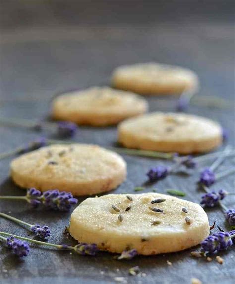 Lemon Lavender Shortbread Cookies Cooktoria