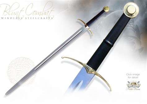 The Knight Errant Blunt Stage Combat Two Hand Battle Sword Brass