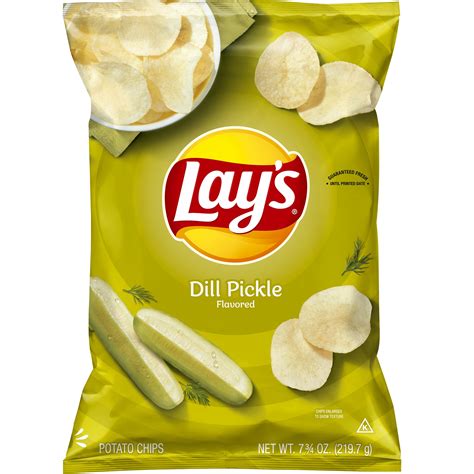 Lays Potato Chips Dill Pickle Flavor 775 Oz Bag