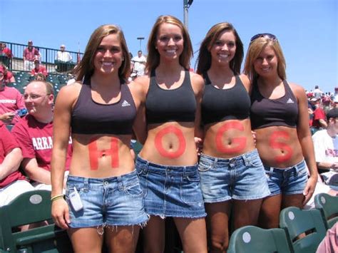Hot Sports Fans Arkansas Razorbacks Baseball