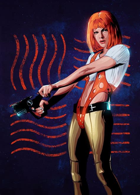 The Fifth Element Leeloo Poster Picture Metal Print Paint By