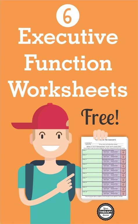 Free executive function worksheets for kids! 6 FREE Executive Functioning Activity Worksheets ...