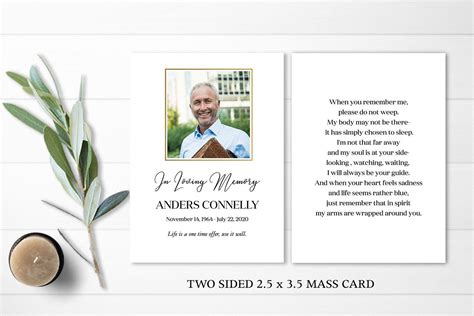 Catholic Funeral Mass Prayer Cards Toshiko Corley