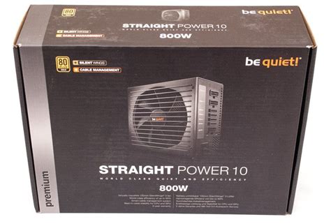 5.0 out of 5 stars super leise. be quiet! Straight Power 10 CM 800W Semi-Modular Power ...