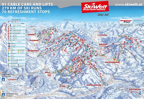 Kirchberg Piste Map Trails And Marked Ski Runs Sno