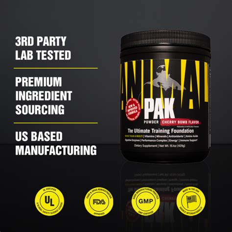 Animal Pak Powder Multivitamin Powder With Upgraded Flavor And No Pills