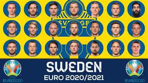 24 teams, headed by holders portugal, will do battle in a bid to lift the trophy at wembley stadium in london on. Sweden Squad Euro 2021 - YouTube