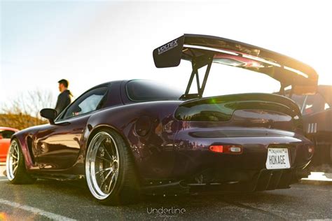 Purple Fd Rx 7 Automotive Photography Rx7 Cars And Coffee