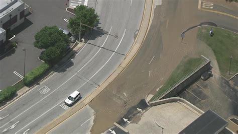 Water Main Break Causes Sinkhole Near King Of Prussia Mall 6abc