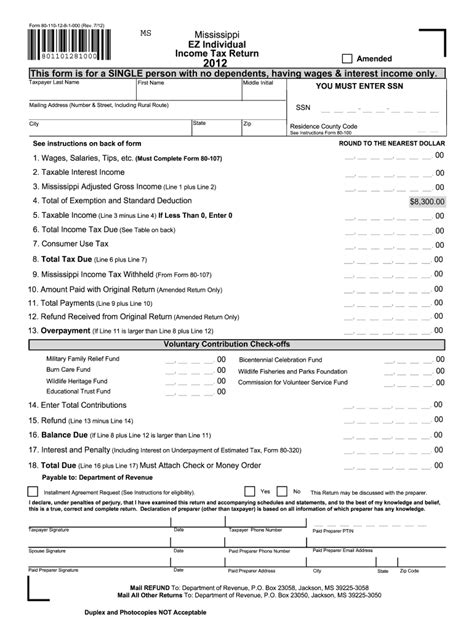 Free Printable State Tax Return Forms Printable Forms Free Online