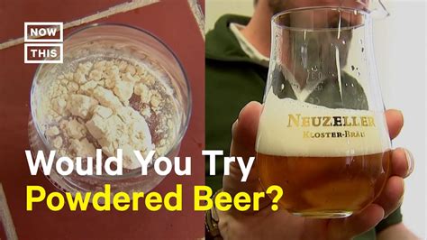 Powdered Beer Reduces Carbon Emitted During Beer Production Youtube
