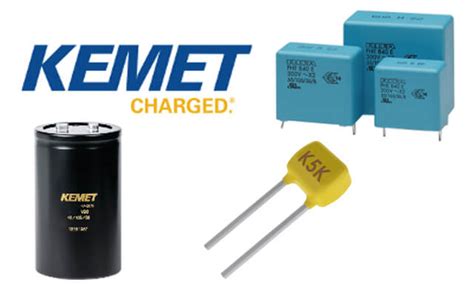 New In Premium Capacitors From Kemet Charged New In