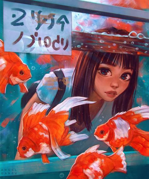 Art Anime Anime Art Girl Girls Cartoon Art Cartoon Art Styles Fish