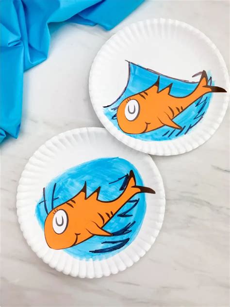Dr Seuss Paper Plate Fish Craft Free Template