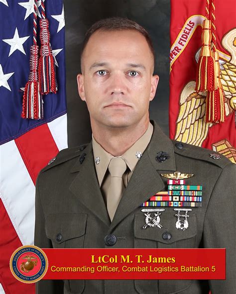 Lieutenant Colonel Mt James 1st Marine Logistics Group Leaders
