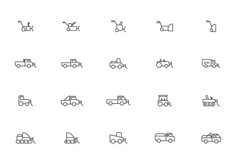 Download Winter Truck and Snow Blower Vectors 146045 - Download ...