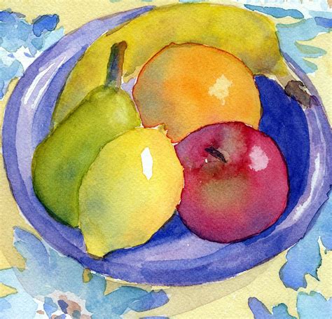 Watercolor Paintings Of Fruit