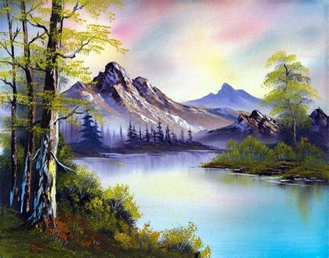 40 Beautiful Oil Pastel Paintings To Try Greenorc Bob Ross
