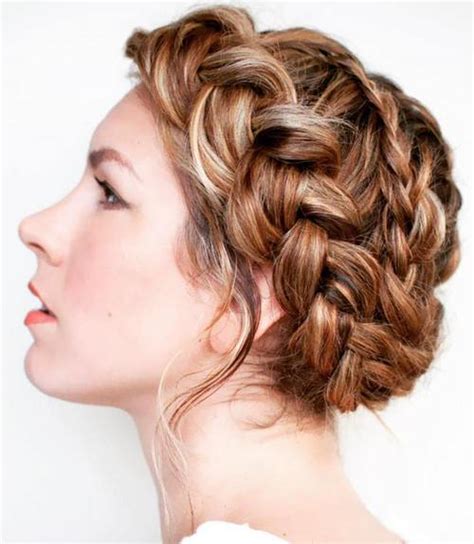 Crown braid for medium hair. 40 Breezy Crown Braid Hairstyles for Summer - Page 20 ...