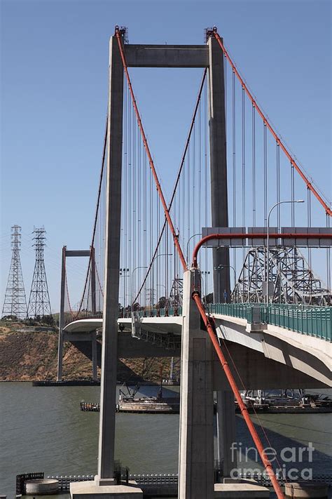 The New Alfred Zampa Memorial Bridge And The Old Carquinez