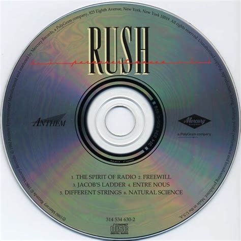 Rush Permanent Waves Album Artwork