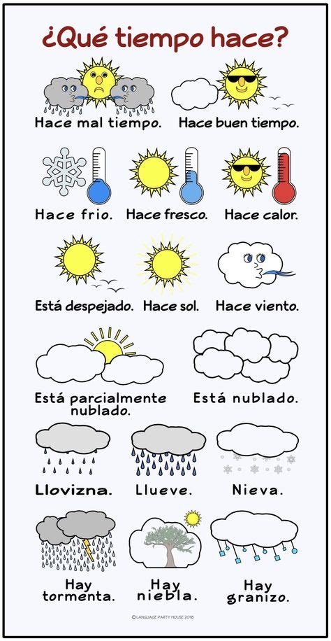 Free Printable Spanish Weather Worksheets