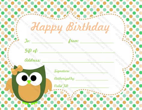 Free printable certificate of achievement blank templates. Circle Birthday Gift Certificate Template - Gift Certificates