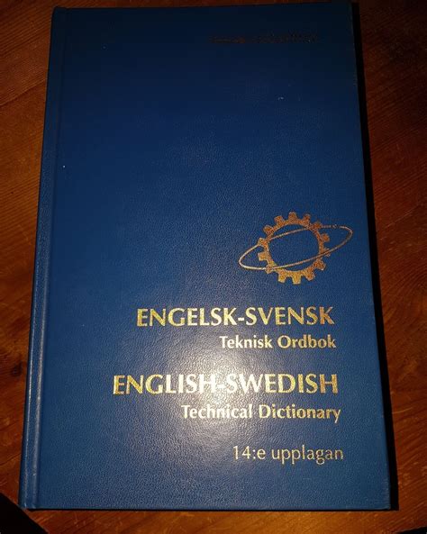 Engelsk Svensk Teknisk Ordbok 403382281 ᐈ Köp På Tradera